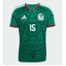 Mexiko Israel Reyes #15 Hemma matchtröja VM 2026 Kortärmad Billigt